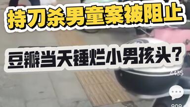 女子持刀杀<em class="keyword">男童</em>被阻止，豆瓣生活组立刻出动当天锤烂小男孩头？太恶毒了，我看着好害怕！这就是抢刀男说的生活组不存在啊？