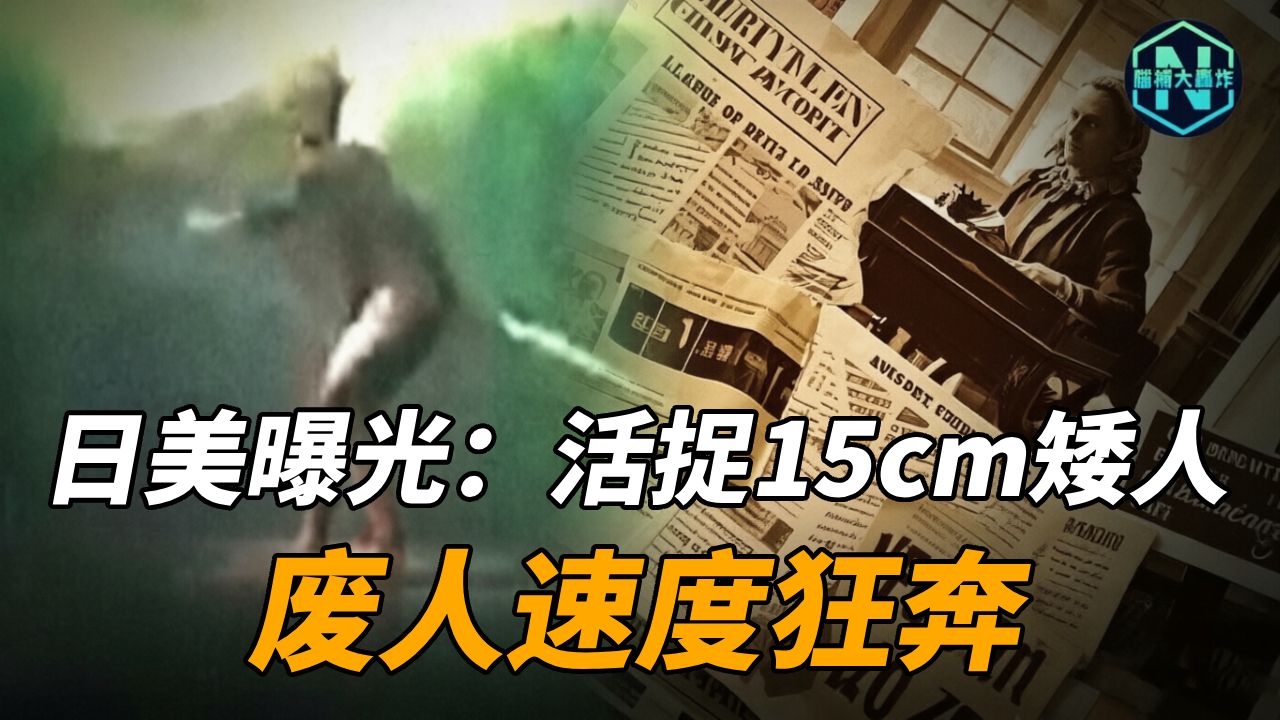 日媒惊爆！街头活捉15公分神秘矮人，疑似外星实验体逃脱，非人速度狂奔吓傻路人？