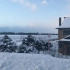 北海道旭川动物园回来的路上一个没见过大雪的南方孩子