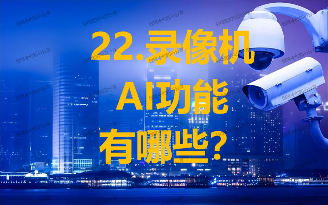 22.录像机AI功能有哪些？