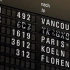 法兰克福机场机械翻牌式机场大屏时刻表