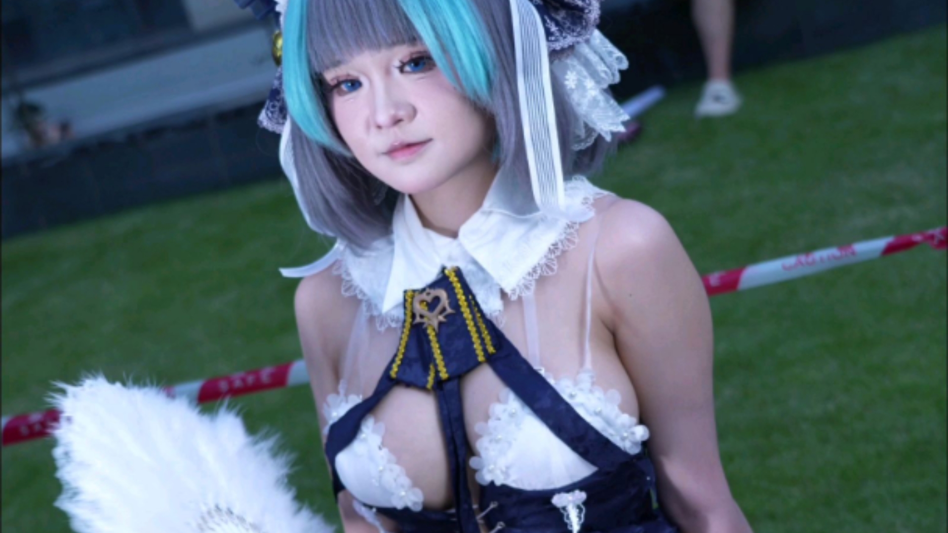 [Cheshire swimsuit cos White Silk] - This kitty is so cute, Dare is quite powerful!