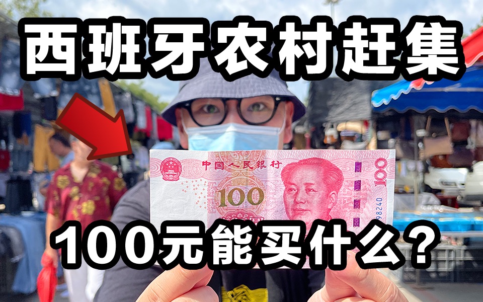 100元能在西班牙农村集市买什么？结果捡到大便宜！