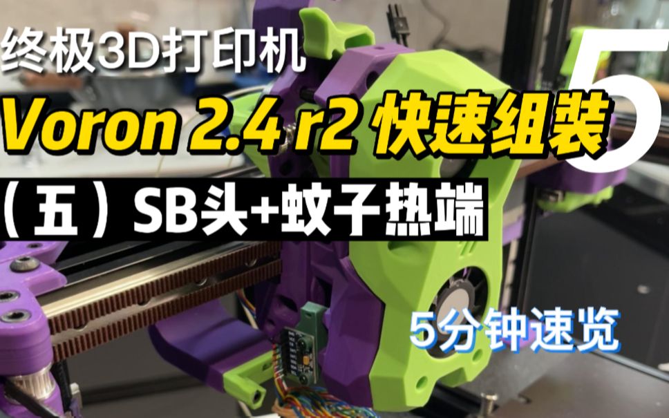 终极3D打印机 Voron 2.4 r2 快速组装（五） Stealthburner打印头和蚊子热端