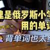 零基础俄语单词 | 不愧是俄罗斯小学生用的单词书！背单词也太绝了！！宝藏干货
