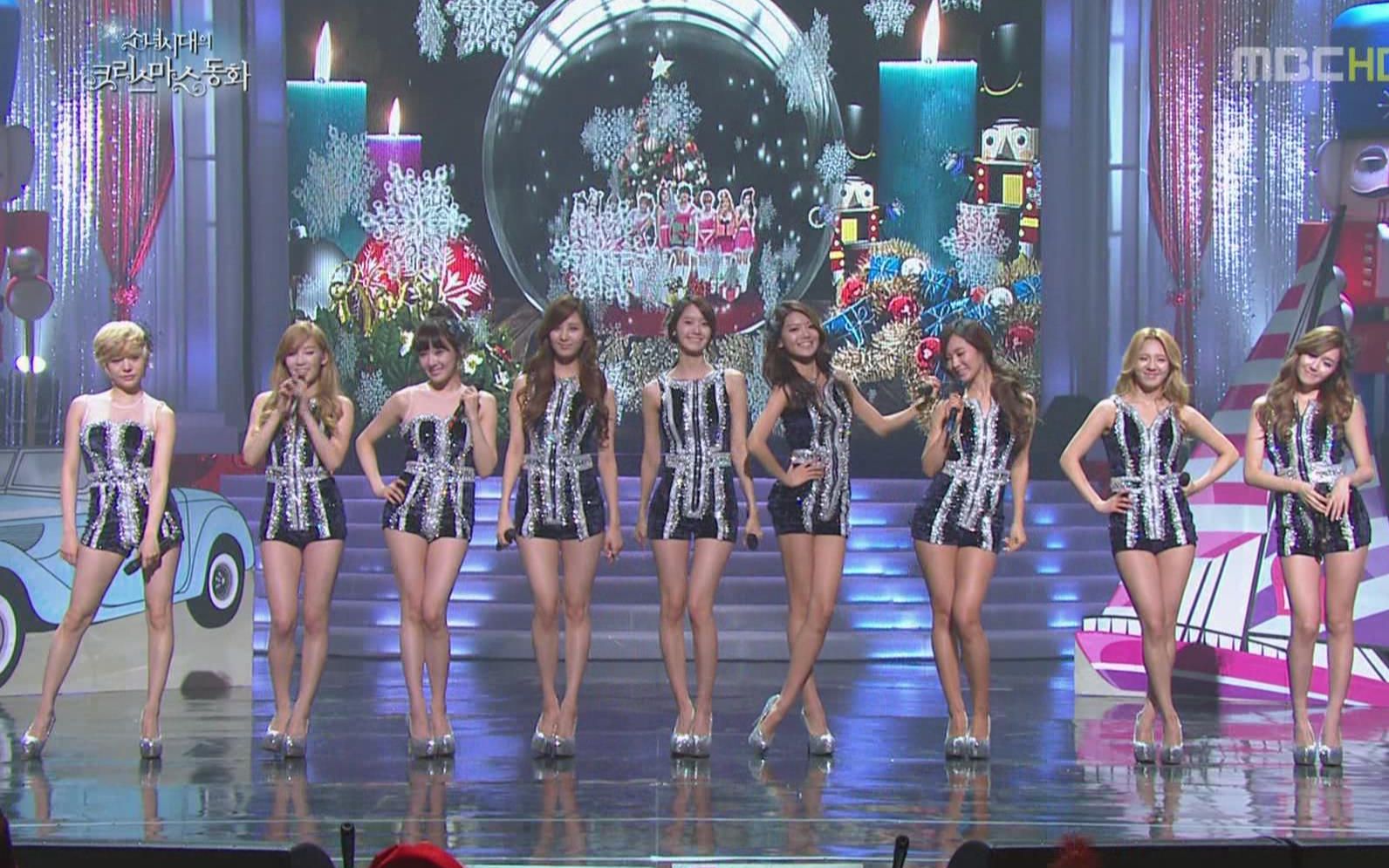 111225【少女时代】santa baby现场 mbc音乐中心(美颜