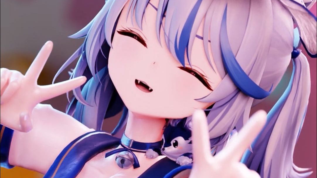 艾尔莎 にぎにぎにじたうん！【大白猫MMD】