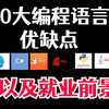大学我该学哪个编程语言？对比10大主流语言优劣，以及就业前景，哪种语言最好呢