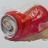 【水粉色彩】画一个瘪了的易拉罐……