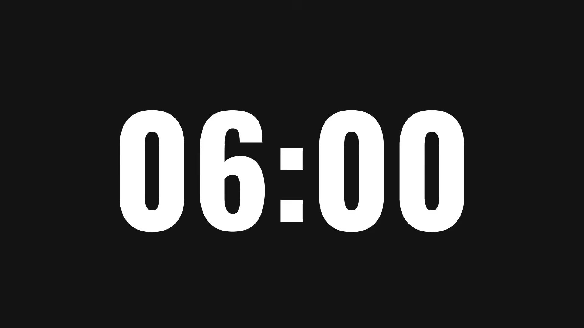 6分钟倒计时 | 数字时钟