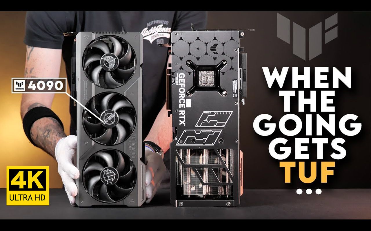 【4K】华硕TUF Gaming RTX 4090 OC 显卡开箱并与TUF RTX 3090 