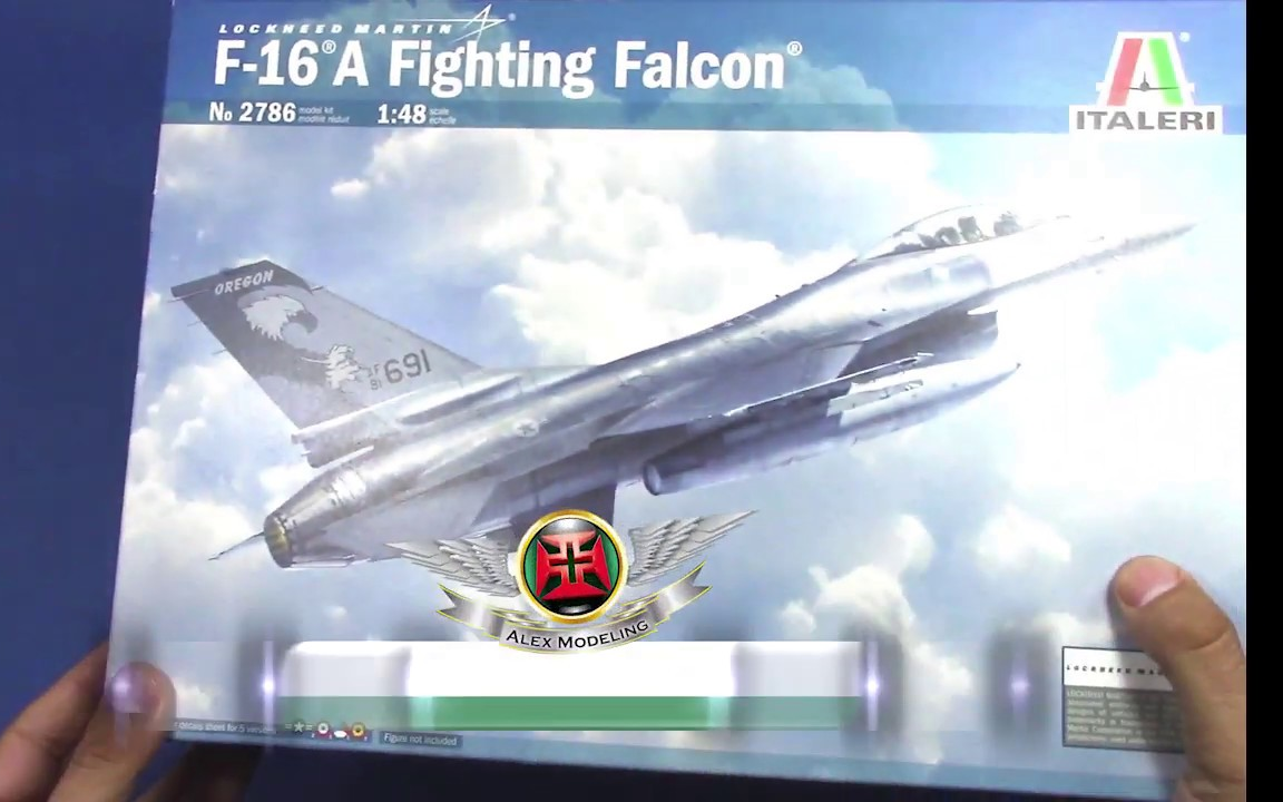 AlexModeling】ITALERI 1/48 葡萄牙空军F-16 战斗机模型制作_哔哩哔哩(゜-゜)つロ干杯~-bilibili