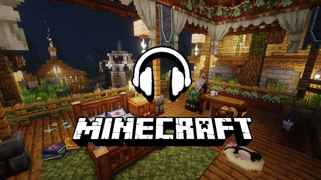 「𝕄𝕚𝕟𝕖𝕔𝕣𝕒𝕗𝕥」雷雨夜的小木屋环境音|助眠/自习/白噪音/我的世界|