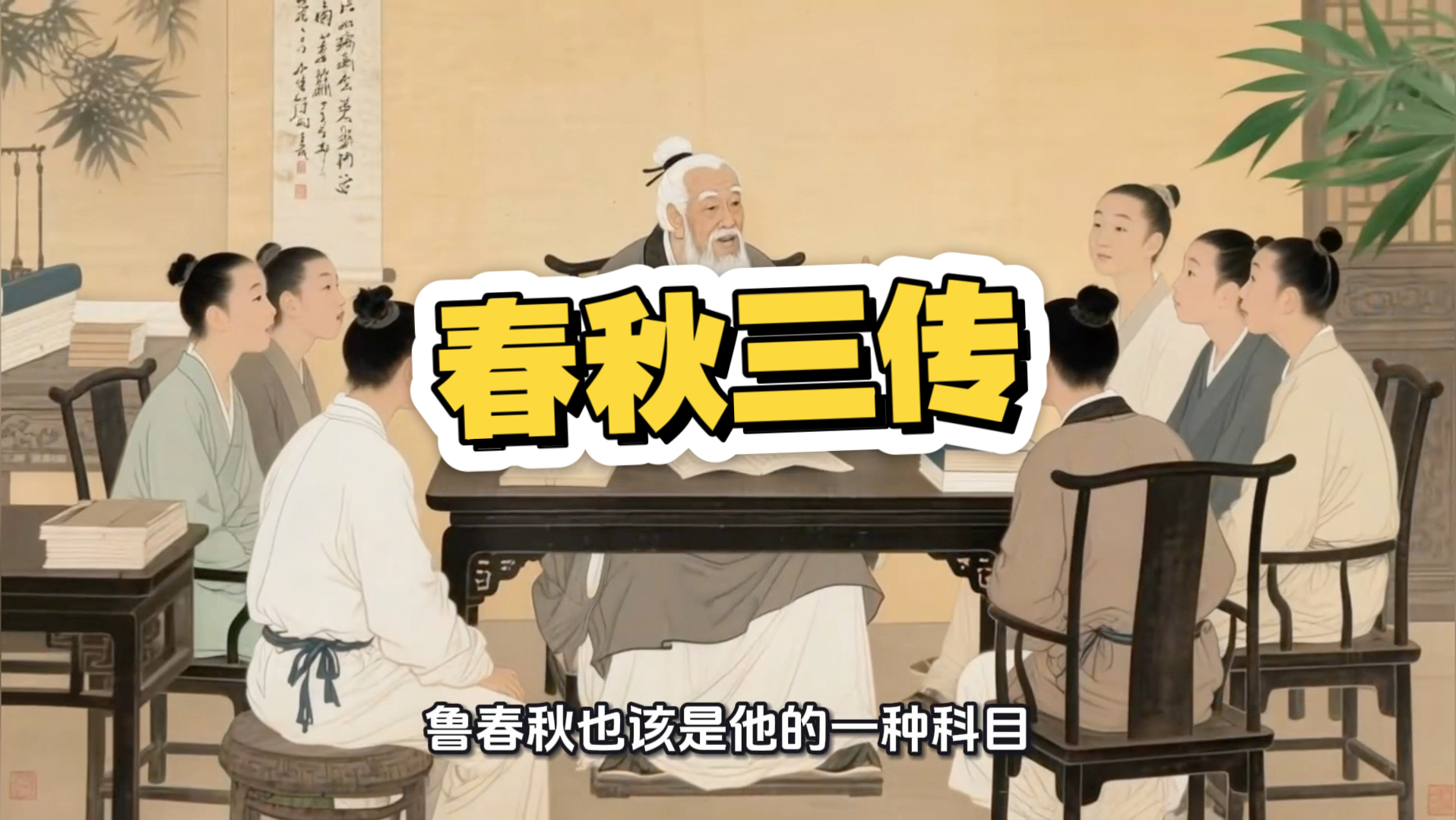 《经典常谈》“春秋三传”第六精读，原文演播/有声动画书