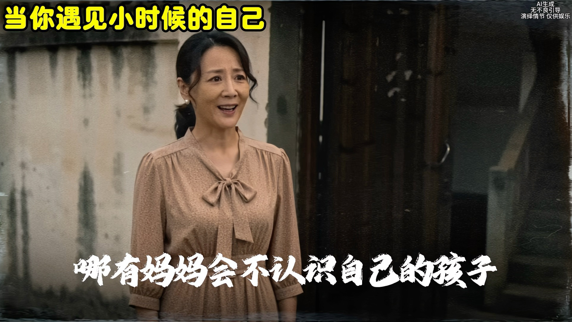 当你穿越遇到小时候的妈妈