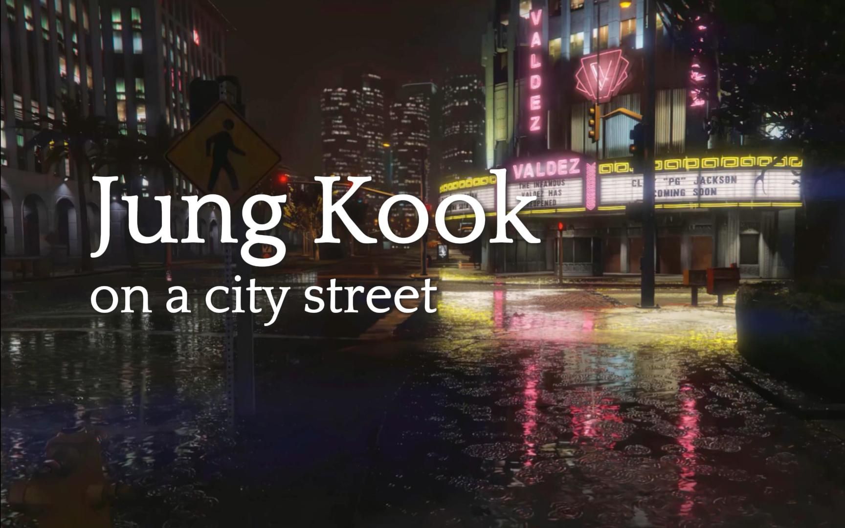 Jung Kook电台 | 雨天夜晚 你一个人漫无目的的走在街上 | 氛围白噪音 适合学习/睡觉/放松
