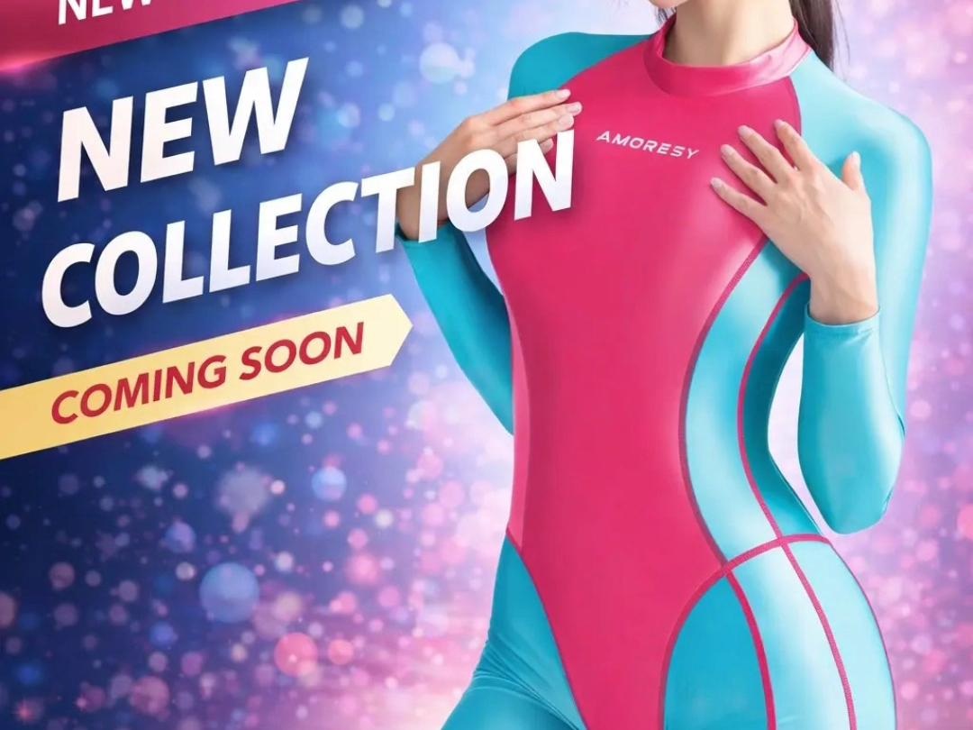 AMORESY Vixen Series Long-Sleeve Sports Tights with Color-Blocked Capri Pants Coming Soon~ #FitnessOutfit #SportsGear #EyeCatching #GetThatGreatBody