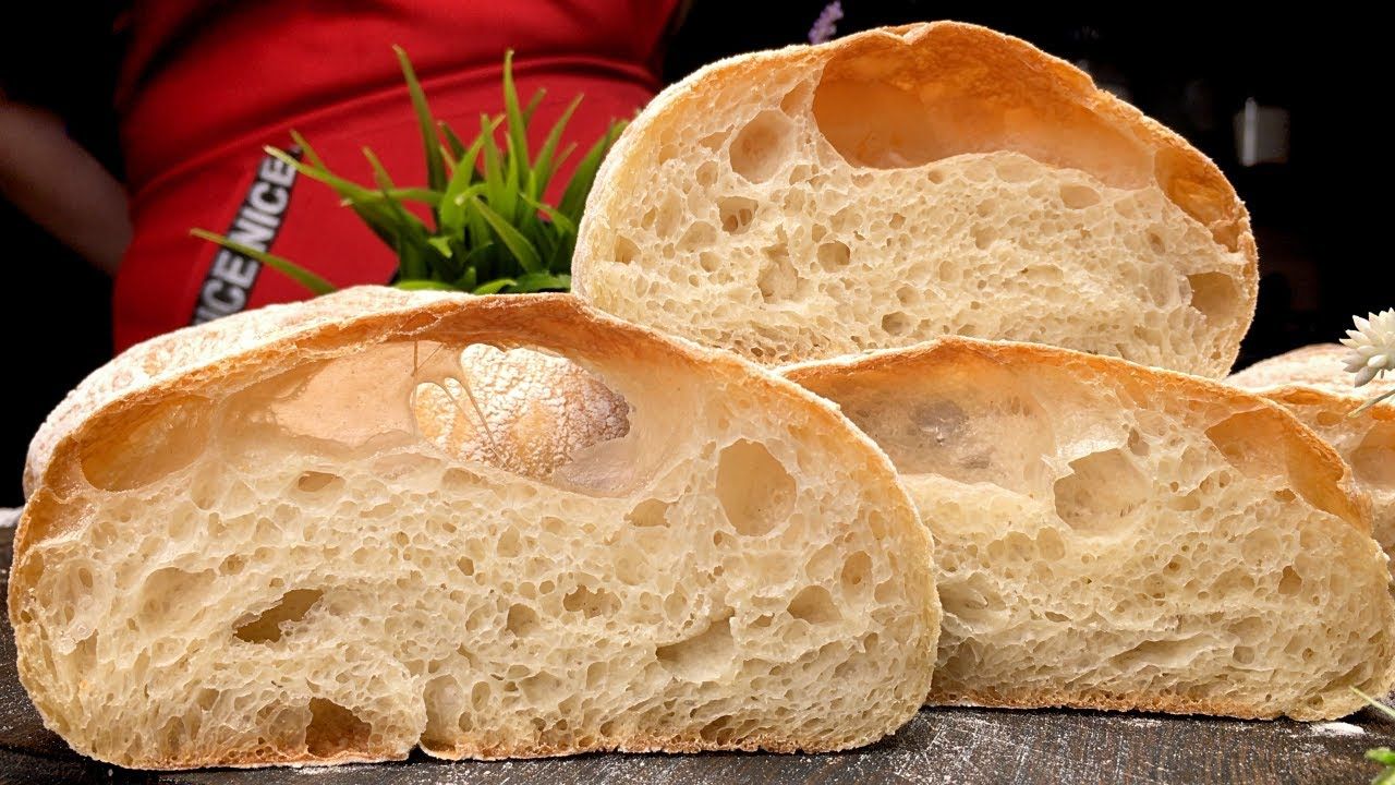 很少有人知道这个秘密！不用揉面，美味意大利恰巴塔古老烤面包