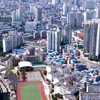 航拍贵州凯里市，这也是一座旅游城市，远方的朋友等你来哟