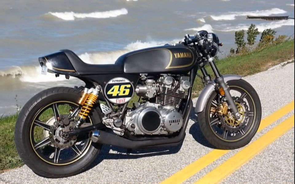 yamaha xs750 改装cafe racer 复古摩托车