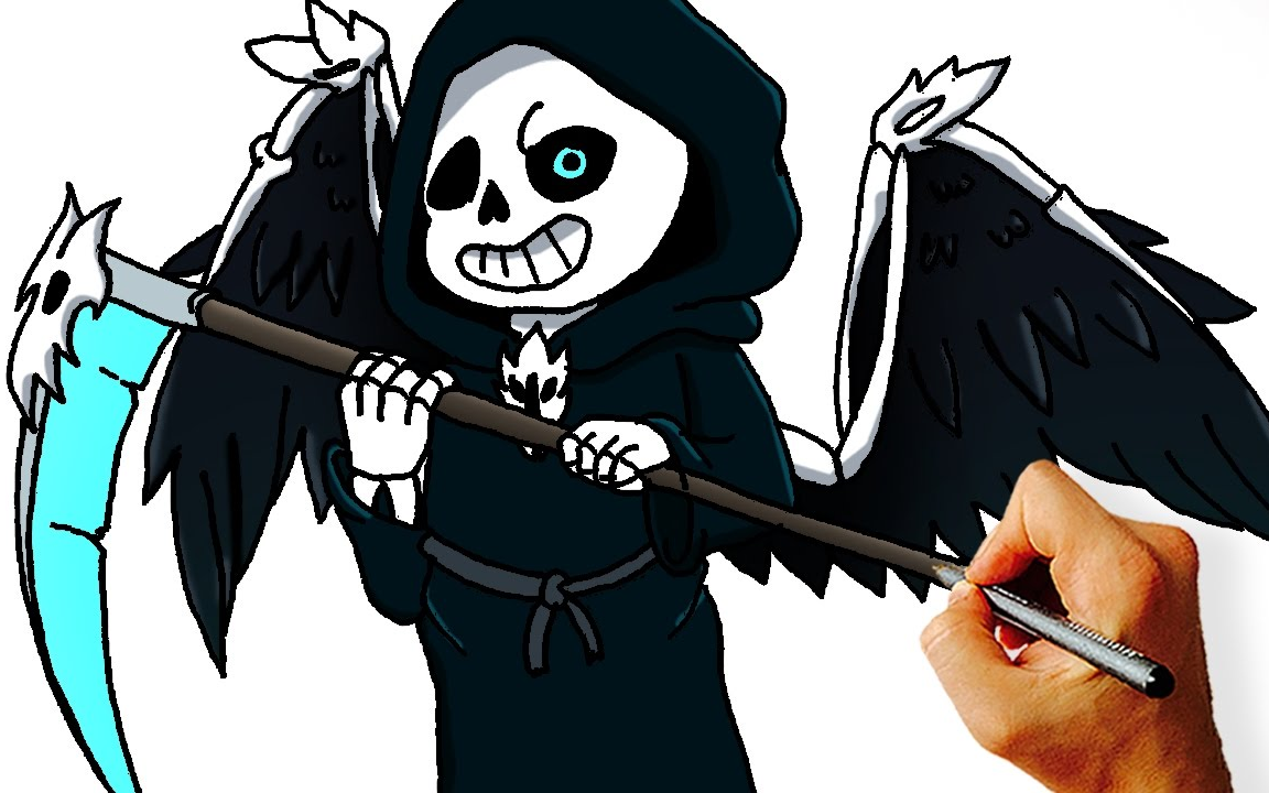 【undertale】教你画一只reaper sans