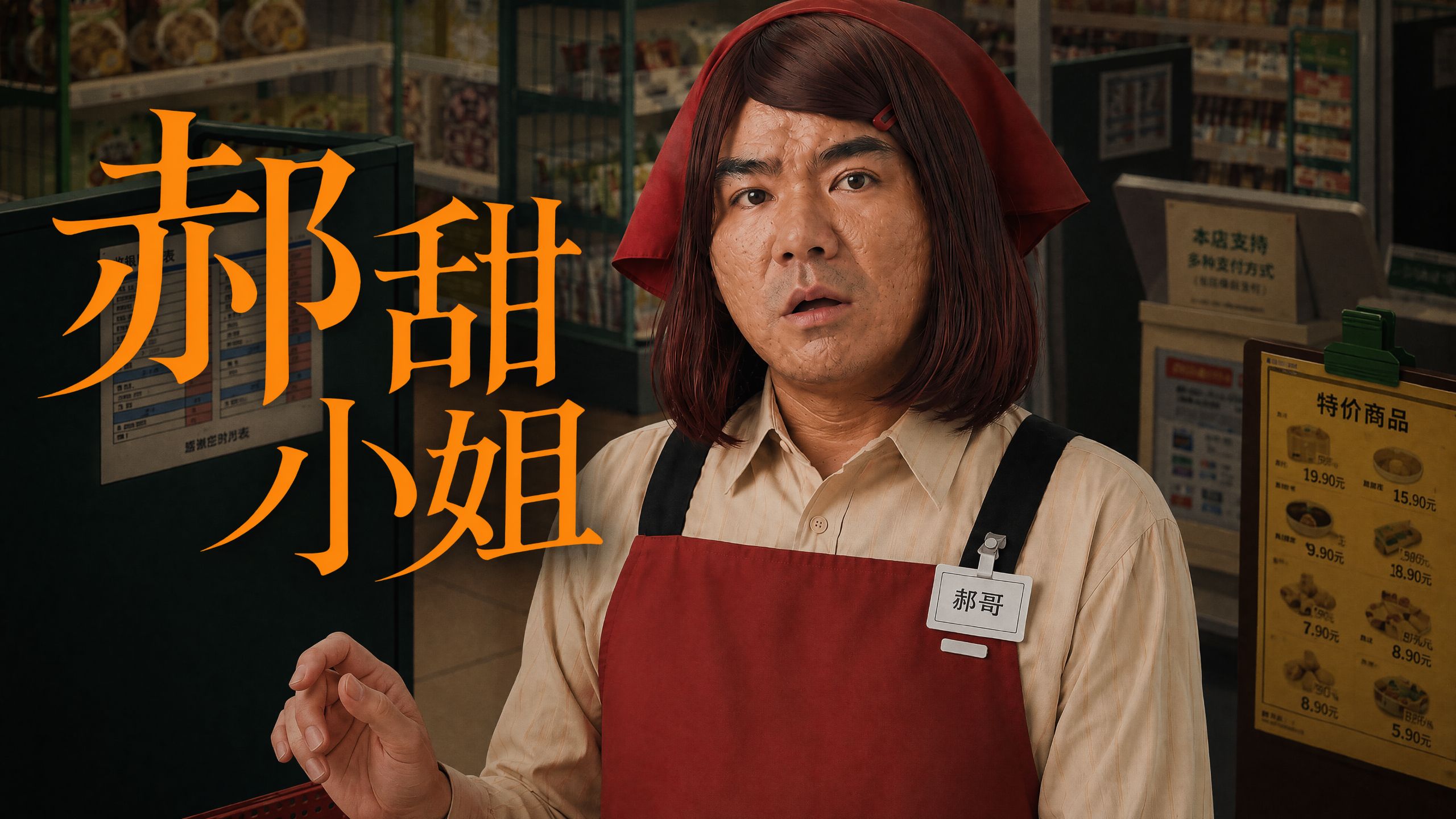 ⚡躲在超市后门象鸣的二人⚡卖瓜的郝甜小姐