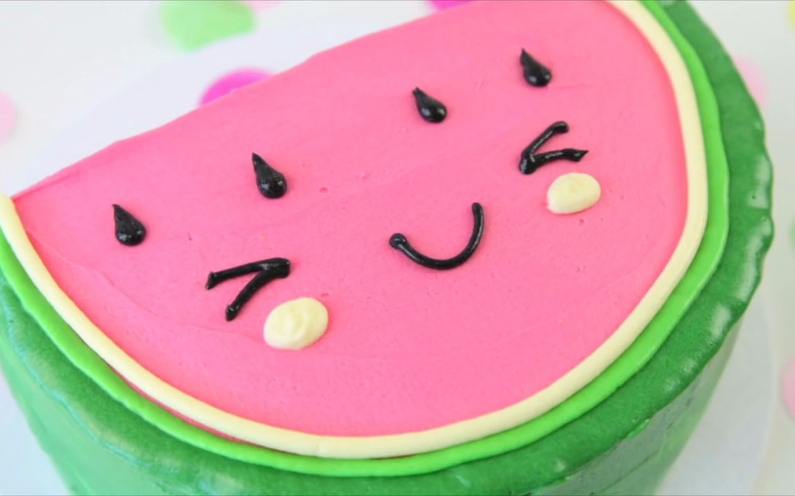 西瓜造型生日蛋糕 创意蛋糕西瓜