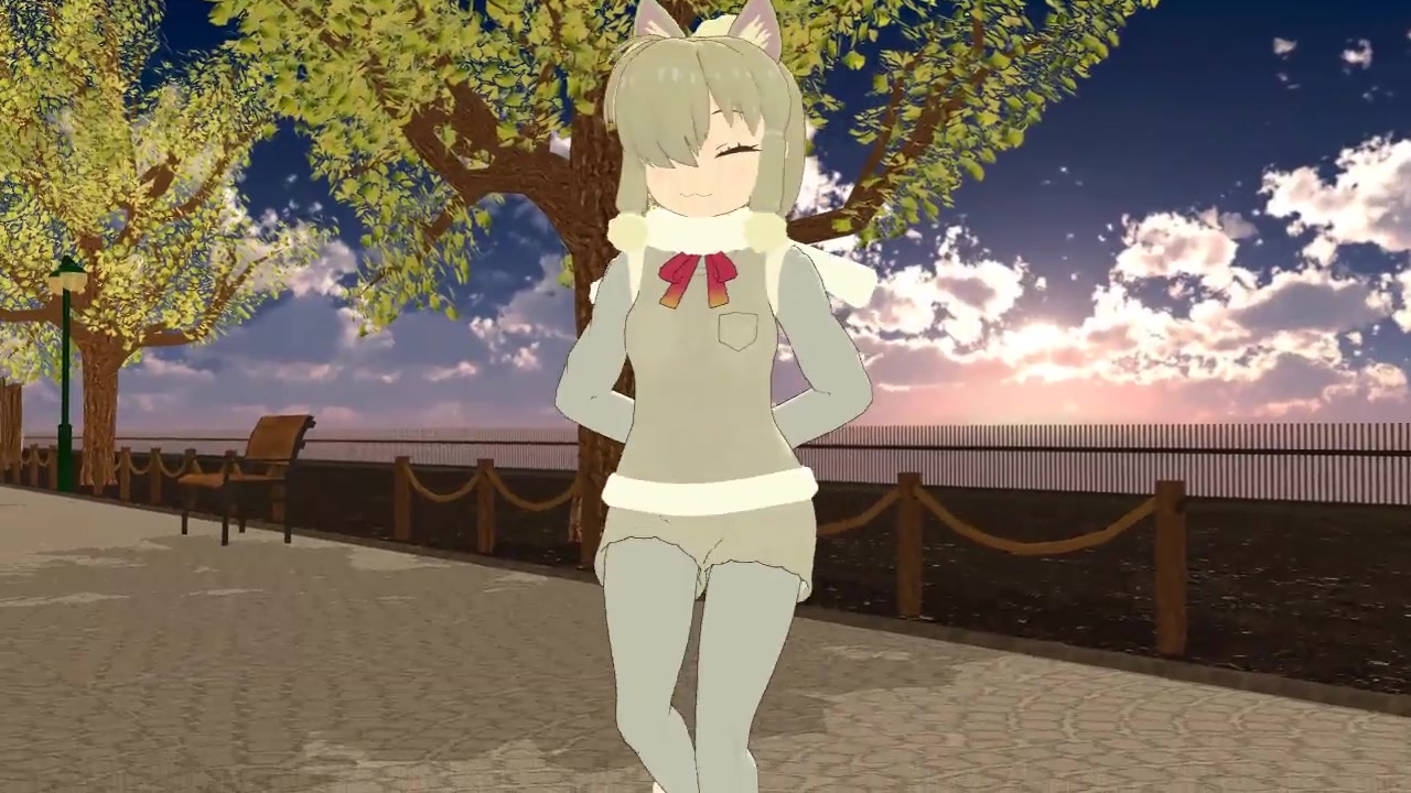 【mmd兽娘动物园】羊驼桑 in 秋之公园