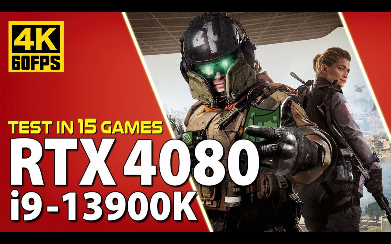 【4K60帧】RTX 4080 + 13900K | 2K和4K分辨率15款游戏测试 | 作者：BENCHMARKS FOR GAMERS