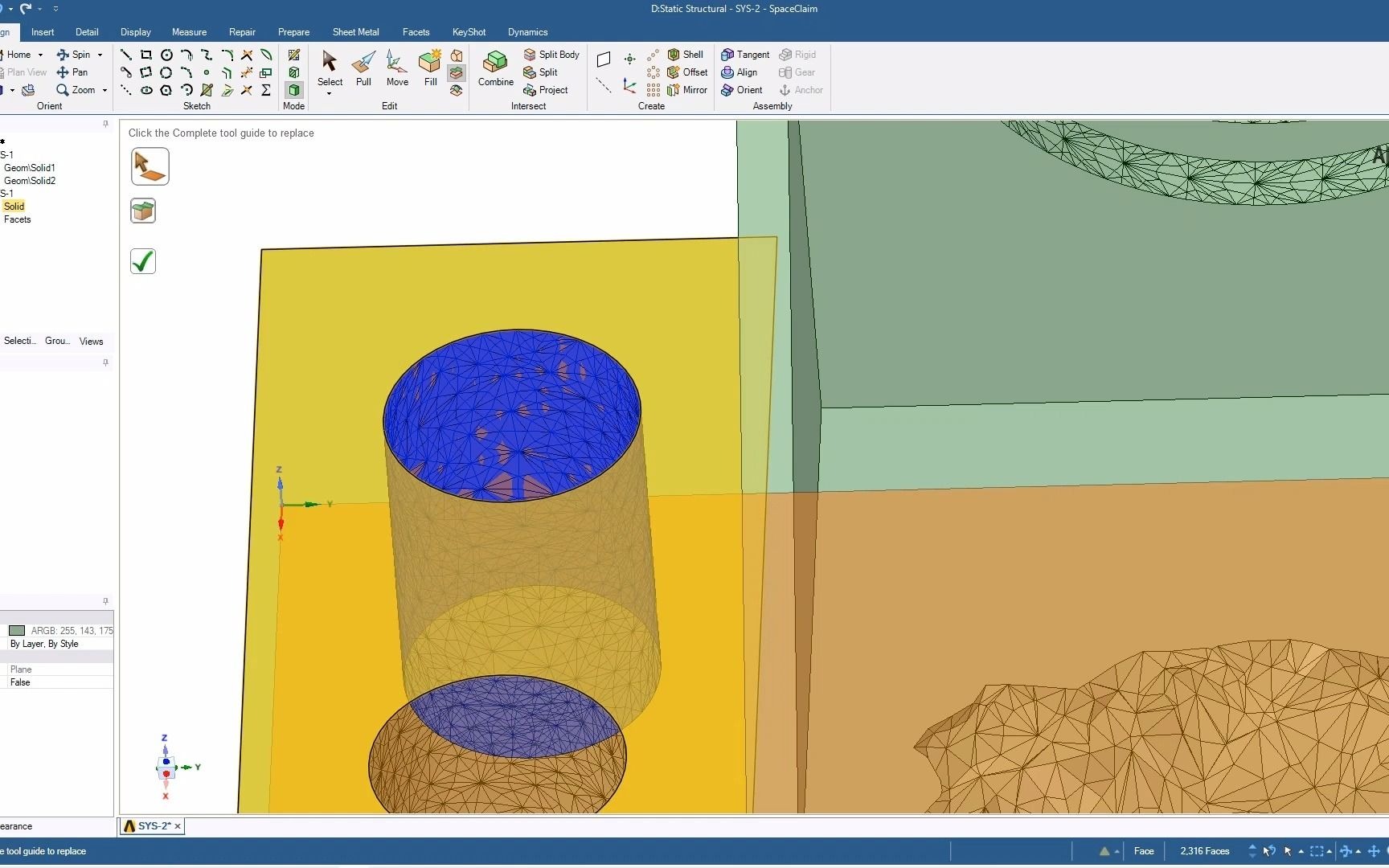 ansys workbench spaceclaim