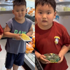 妈妈遇像儿子的陌生男孩，儿子和男孩并排站似兄弟，细问名字更巧