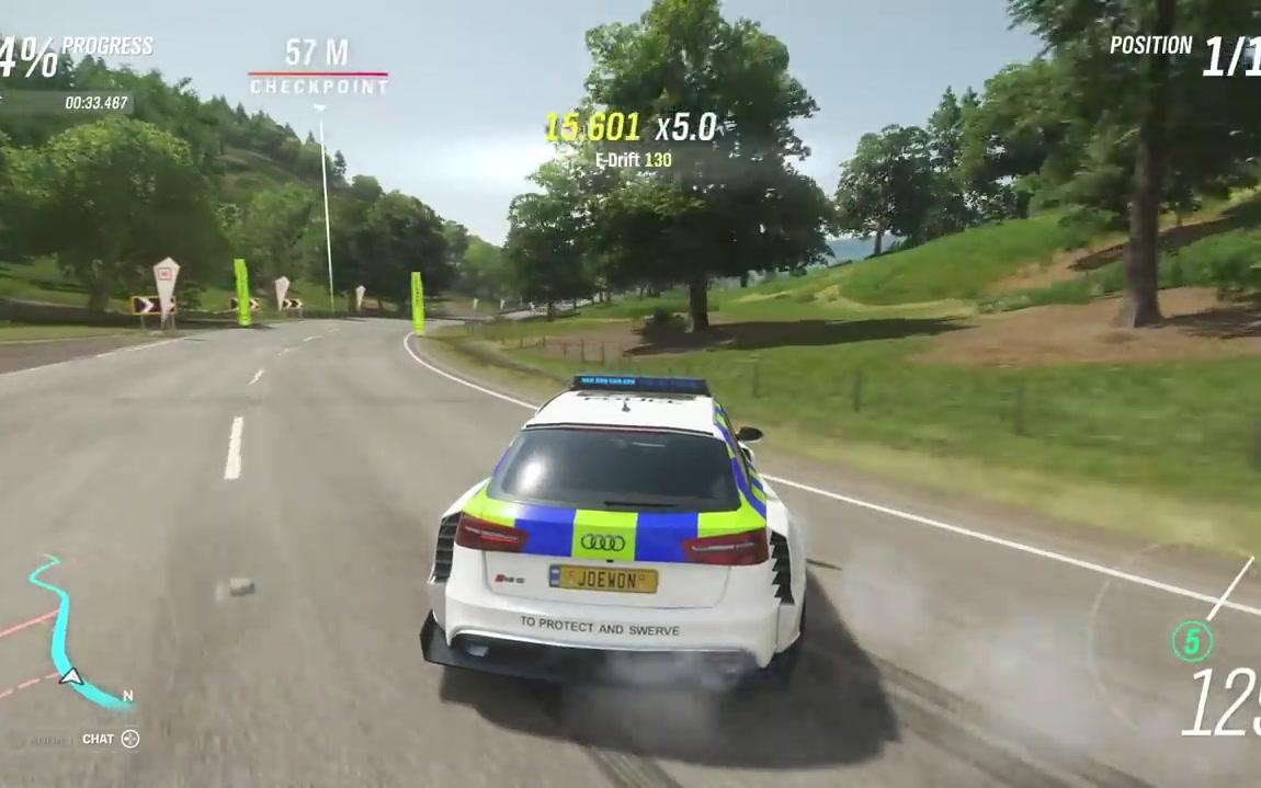 djs 地平线4 1200hp 奥迪 rs6 宽体警车!