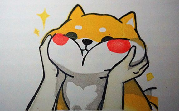 柴犬橡皮章套色 用或其他应用扫描二维码 点赞 bgm:pharrell willia