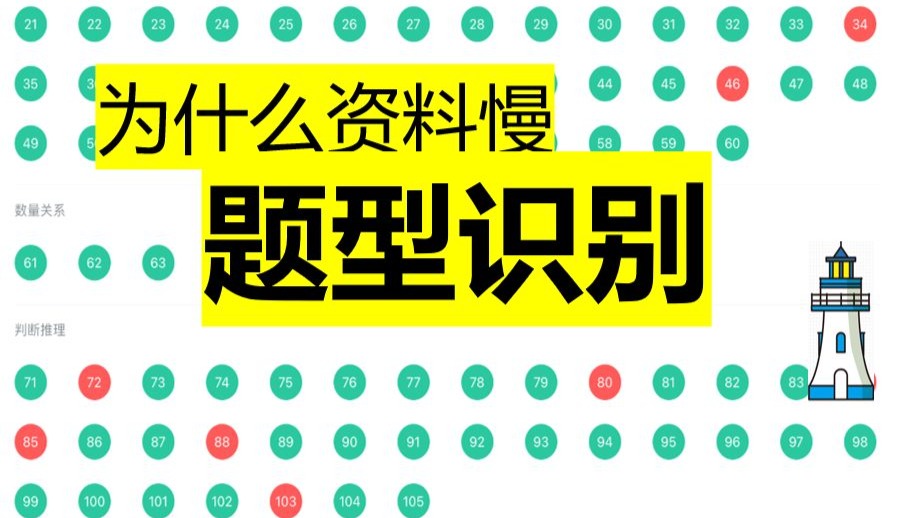 为什么你资料很慢，题型识别，新手小白必备。 用陈怀安，红领巾的思维。行测 事业单位适用