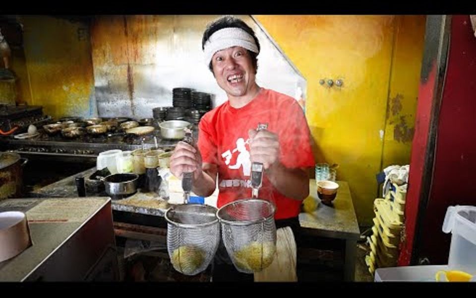 【日本美食】有趣的拉面大师  日本街头美食  浓汤哔哩哔哩bilibili