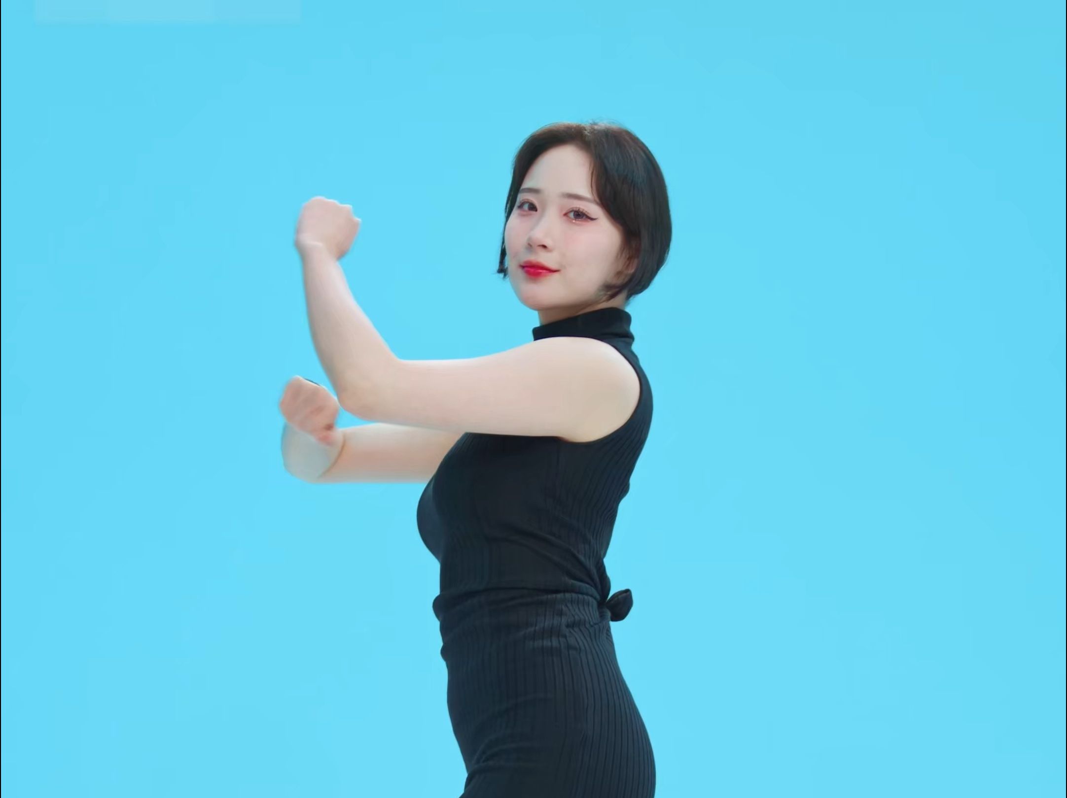 Jung In Thirsty Black Sweater Dress