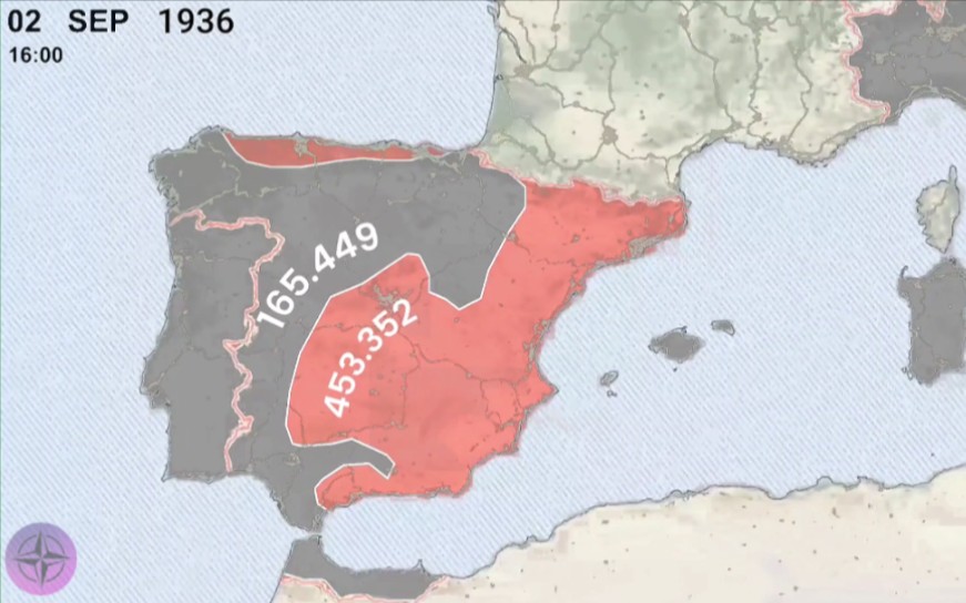 一分钟看完西班牙内战(1936－1939)