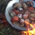 【乡村美食】大男孩野外煮螃蟹，这样煮就是够爷们