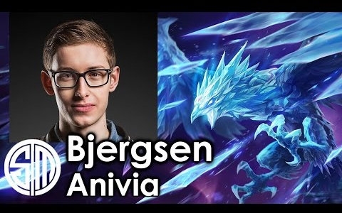 Bjergsen picks Anivia哔哩哔哩 (゜゜)つロ 干杯~bilibili