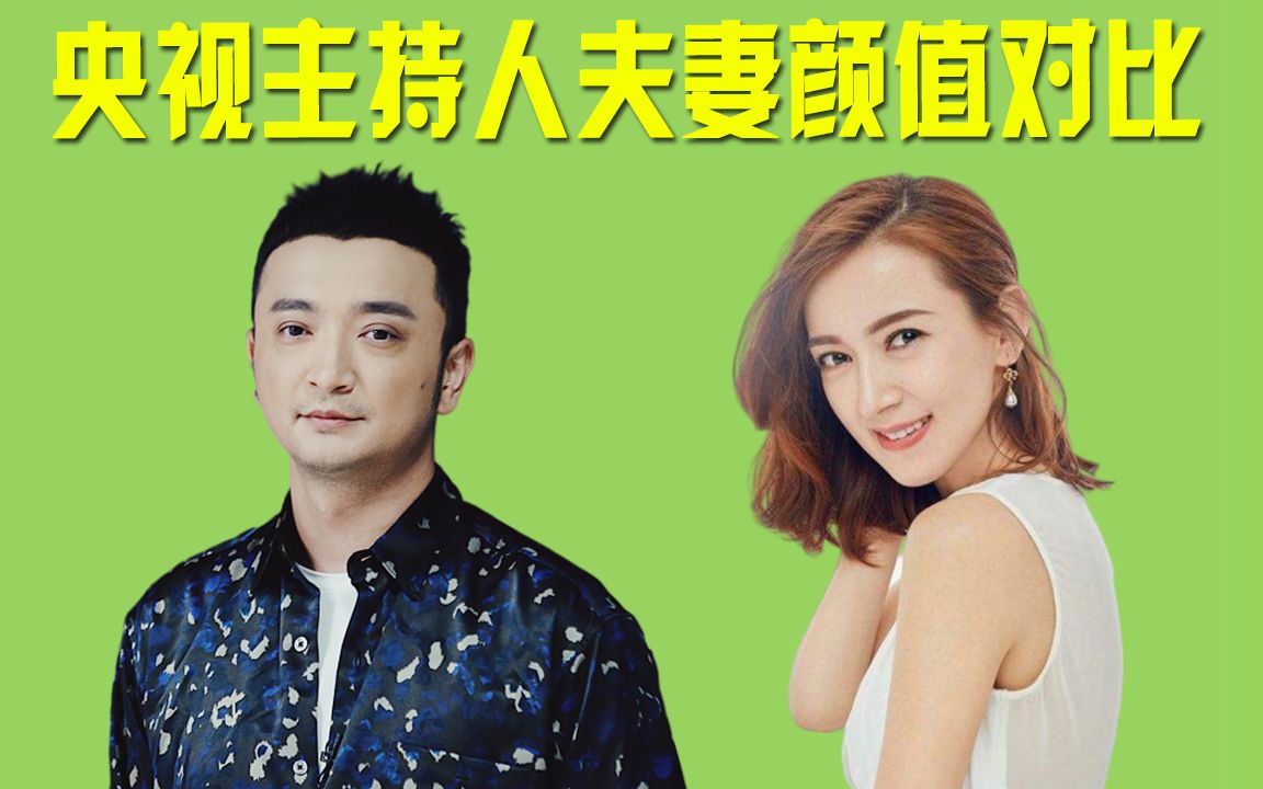央视主持人夫妻颜值,撒贝宁老婆央视第一美,小尼老婆美过热巴