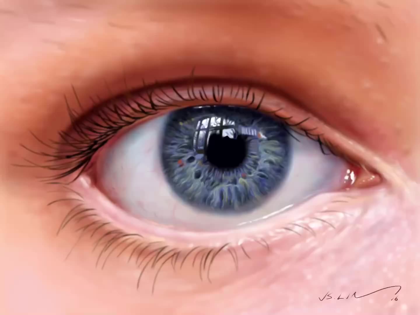 ipad pro & apple pencil 手绘一只眼睛