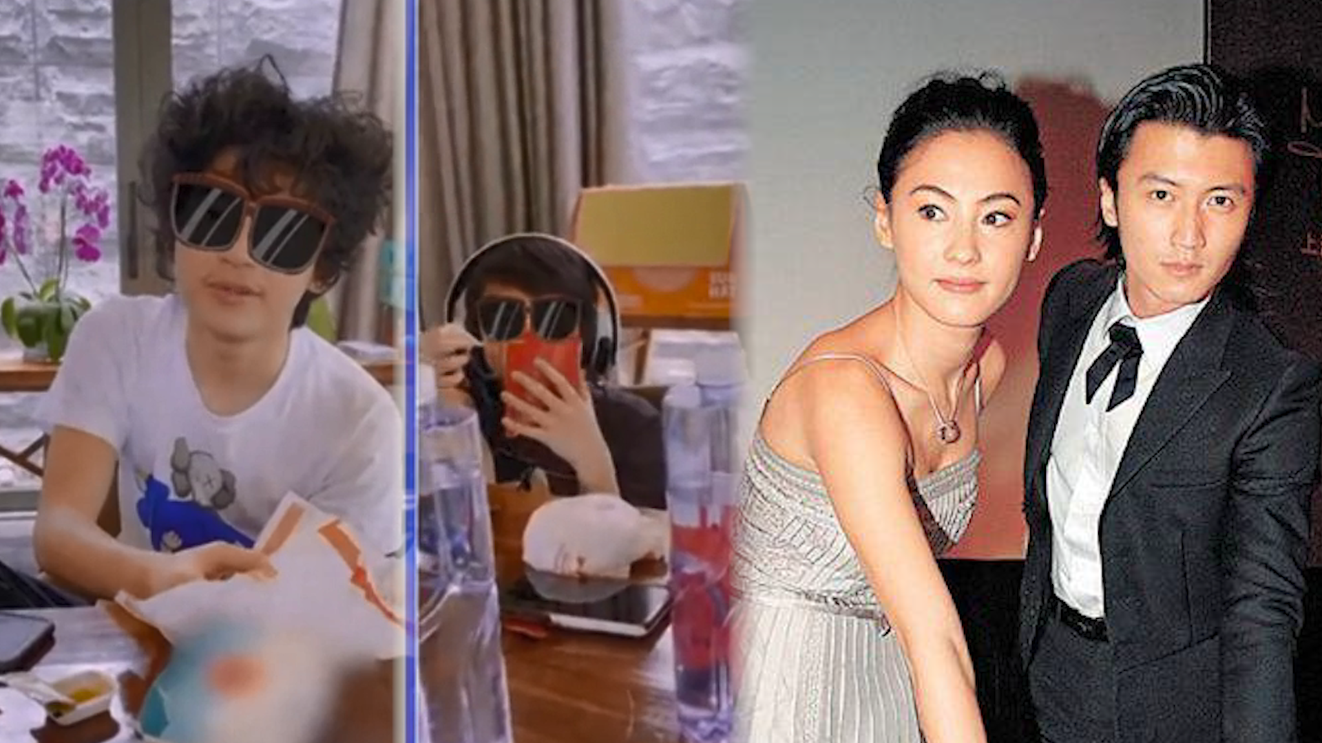 张柏芝俩儿子罕露面长相帅气酷似谢霆锋三人英文交流超洋气
