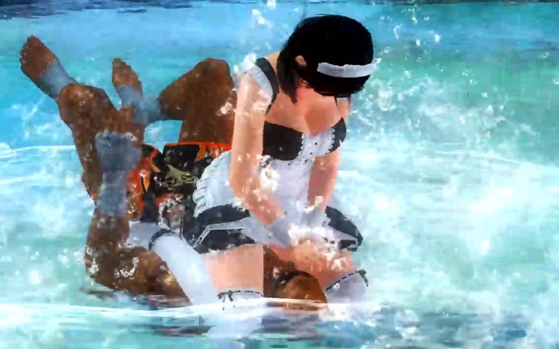 [逆推] doa5 lr reverse ryona, headscissors