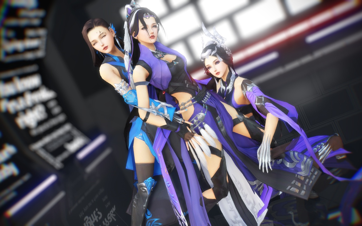 【剑三mmd】虎视眈眈(燕云炮姐,毒姐,刀娘!_哔哩哔哩_bilibili