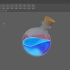 手绘魔法瓶瓶内水面动画规律