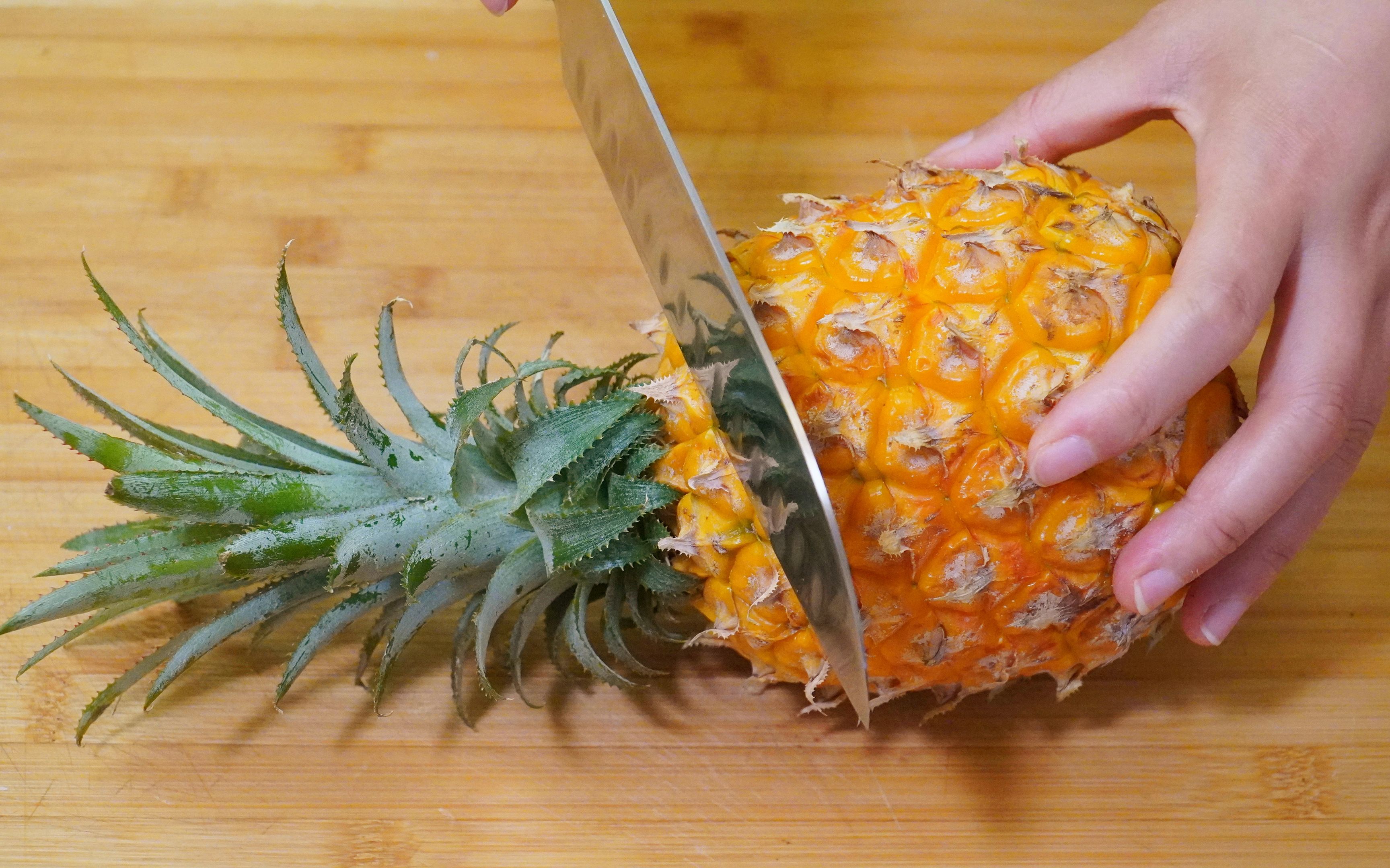这样切菠萝不用削皮不用挖眼，真的太省事了，要是早点知道就好了_哔哩哔哩 (゜-゜)つロ 干杯~-bilibili