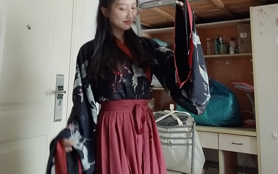 【汉服开箱】兰若庭朱墨(人生第一件汉服) 上身