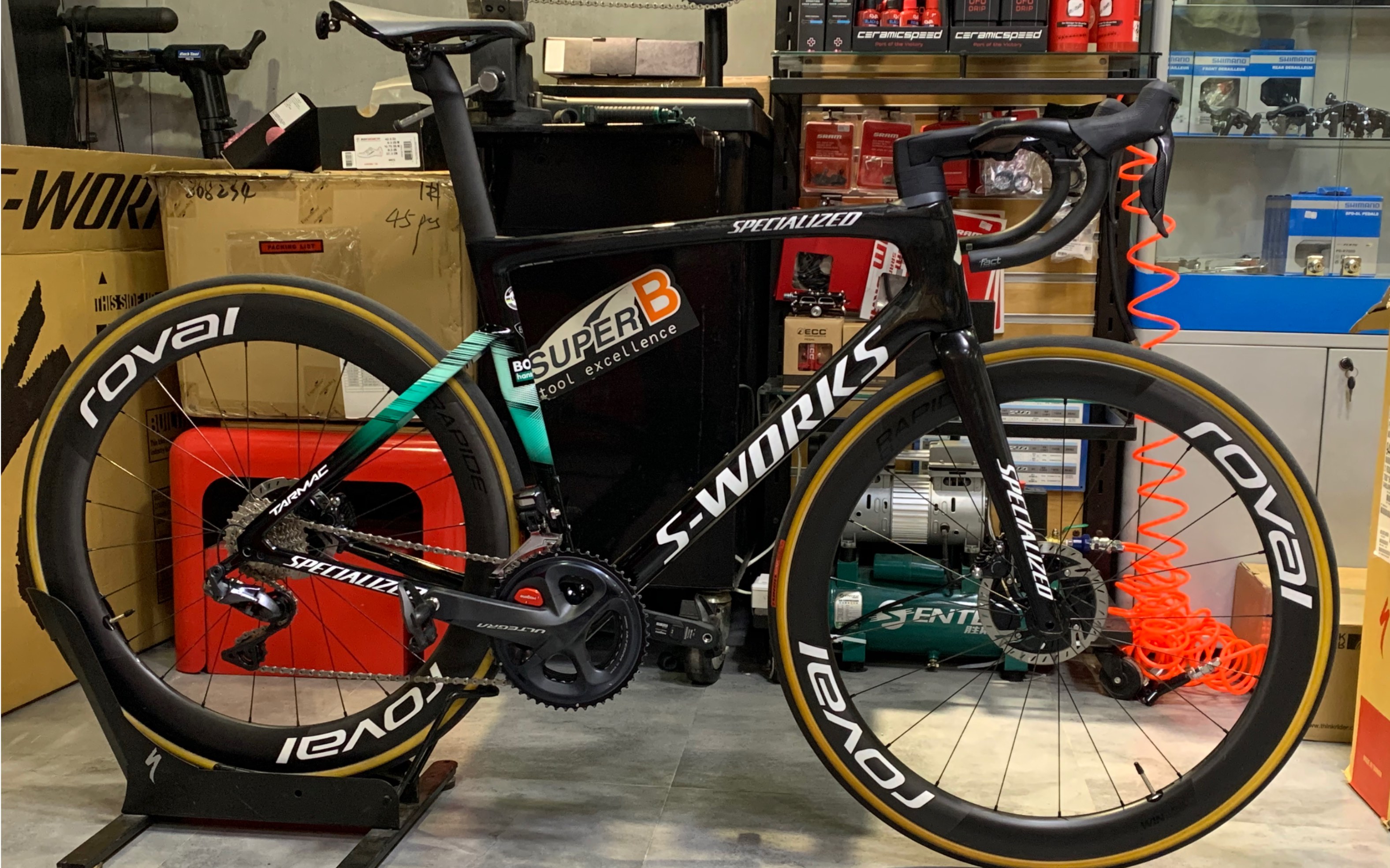 闪电specialized sl7 bora sworks 装车