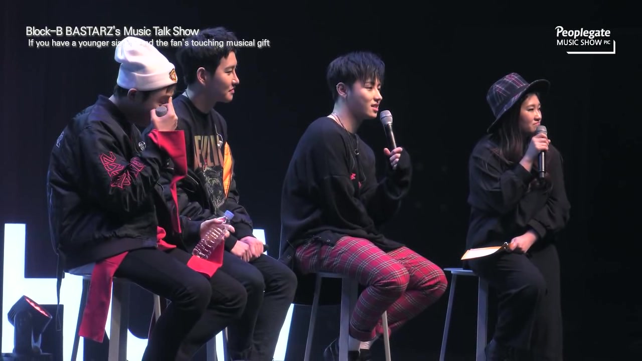 【block b】bastarz music talk show - 谈话部分