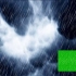 【绿幕素材】大雨+使用例绿幕素材无版权无水印［1080p HD］